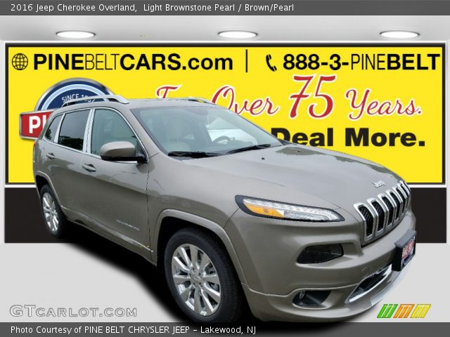 2016 Jeep Cherokee Overland in Light Brownstone Pearl