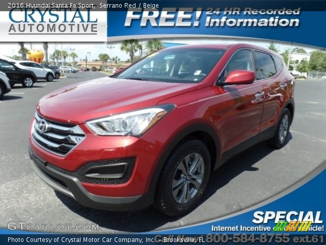 2016 Hyundai Santa Fe Sport  in Serrano Red