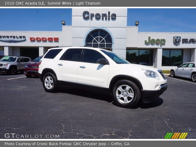 2010 GMC Acadia SLE in Summit White