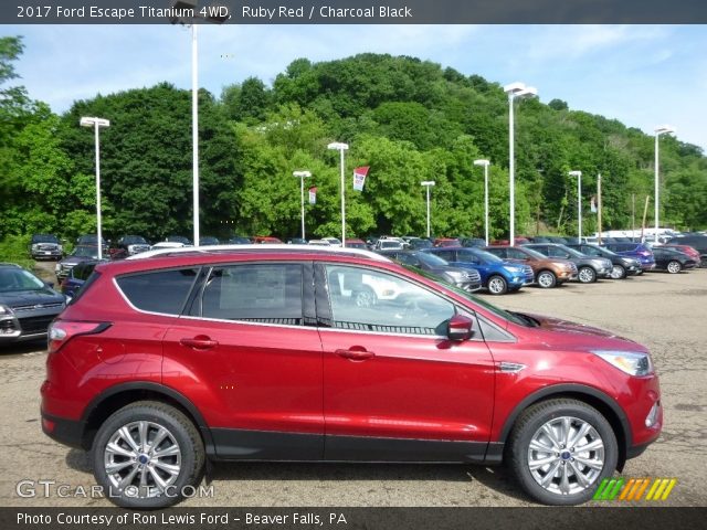 2017 Ford Escape Titanium 4WD in Ruby Red