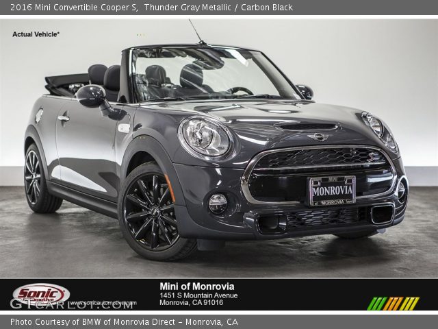 2016 Mini Convertible Cooper S in Thunder Gray Metallic