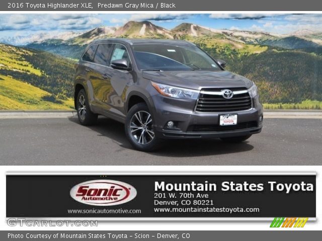 2016 Toyota Highlander XLE in Predawn Gray Mica