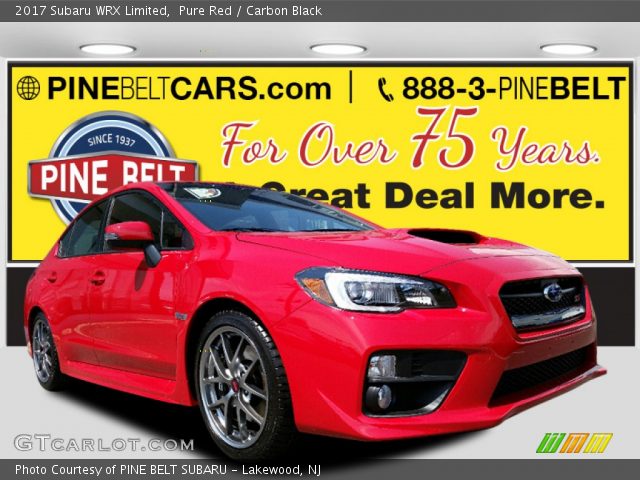 2017 Subaru WRX Limited in Pure Red