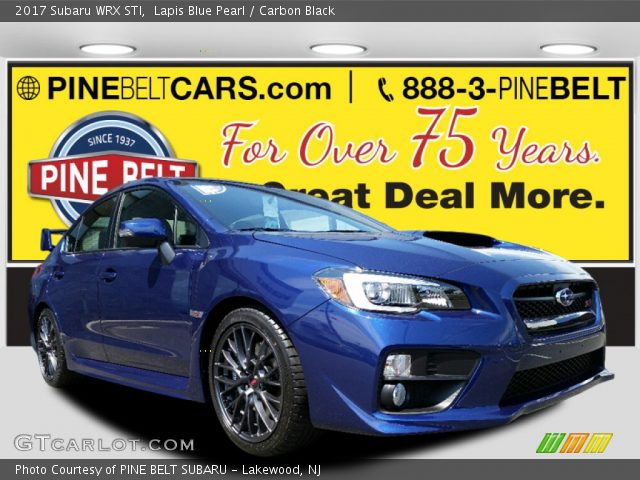 2017 Subaru WRX STI in Lapis Blue Pearl