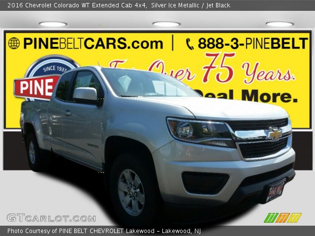 2016 Chevrolet Colorado WT Extended Cab 4x4 in Silver Ice Metallic