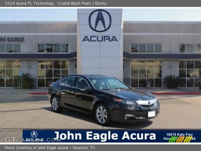 2014 Acura TL Technology in Crystal Black Pearl