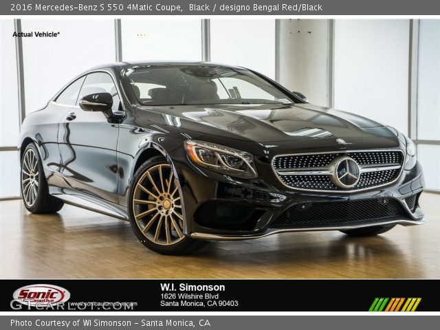 2016 Mercedes-Benz S 550 4Matic Coupe in Black