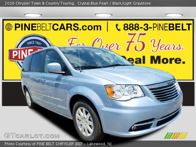 2016 Chrysler Town & Country Touring in Crystal Blue Pearl