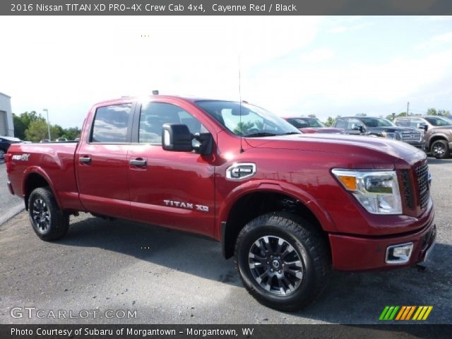 2016 Nissan TITAN XD PRO-4X Crew Cab 4x4 in Cayenne Red