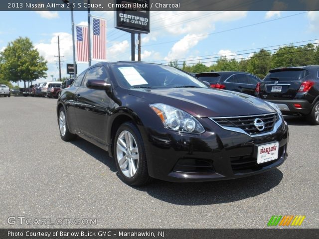 2013 Nissan Altima 2.5 S Coupe in Crimson Black