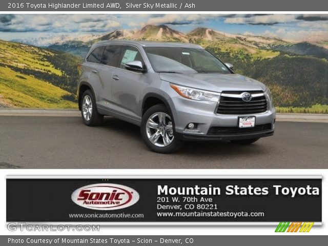 2016 Toyota Highlander Limited AWD in Silver Sky Metallic