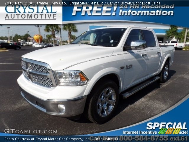 2013 Ram 1500 Laramie Crew Cab in Bright Silver Metallic