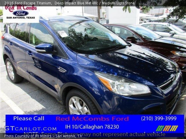 2016 Ford Escape Titanium in Deep Impact Blue Metallic