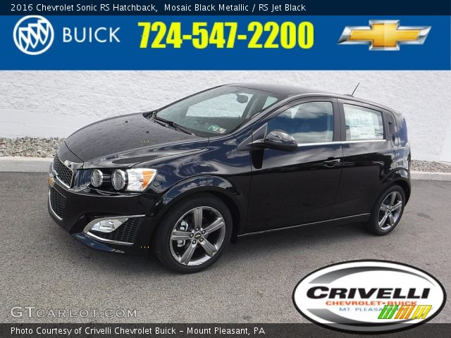 2016 Chevrolet Sonic RS Hatchback in Mosaic Black Metallic