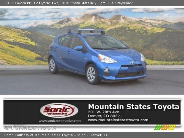2013 Toyota Prius c Hybrid Two in Blue Streak Metallic