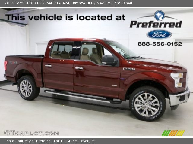 2016 Ford F150 XLT SuperCrew 4x4 in Bronze Fire