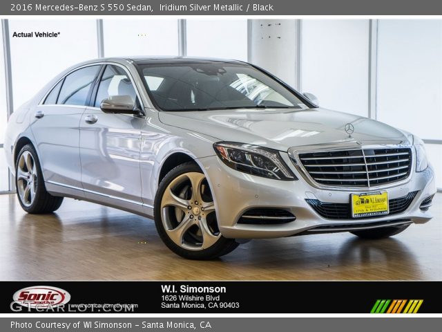 2016 Mercedes-Benz S 550 Sedan in Iridium Silver Metallic