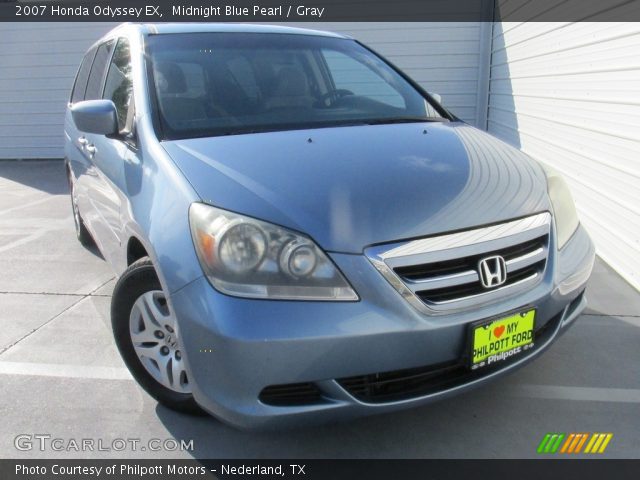 2007 Honda Odyssey EX in Midnight Blue Pearl