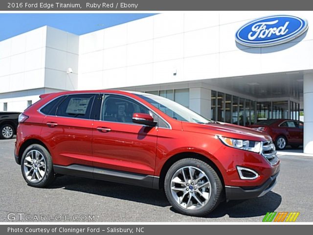 2016 Ford Edge Titanium in Ruby Red