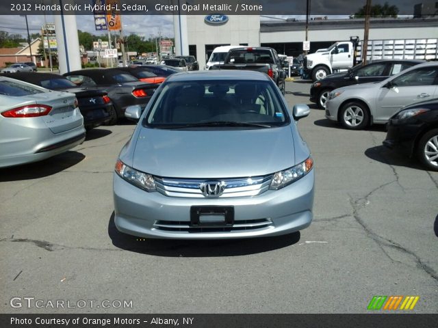 2012 Honda Civic Hybrid-L Sedan in Green Opal Metallic