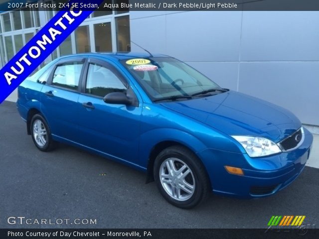 2007 Ford Focus ZX4 SE Sedan in Aqua Blue Metallic