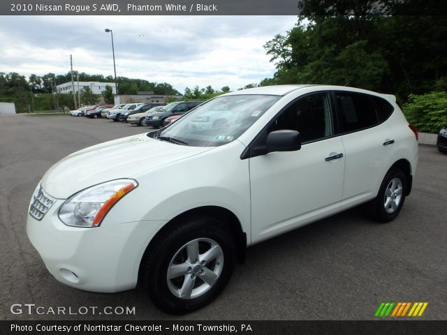 2010 Nissan Rogue S AWD in Phantom White