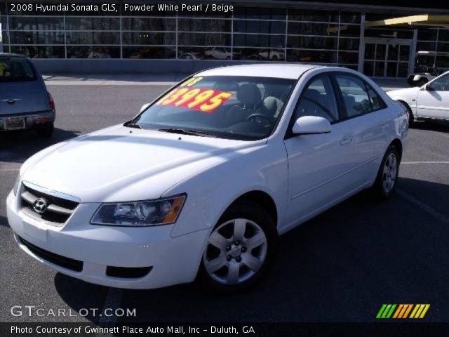 2008 Hyundai Sonata GLS in Powder White Pearl