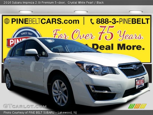 2016 Subaru Impreza 2.0i Premium 5-door in Crystal White Pearl