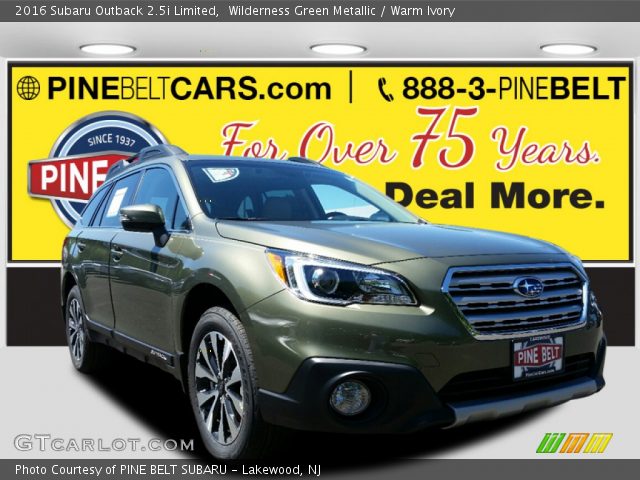 2016 Subaru Outback 2.5i Limited in Wilderness Green Metallic