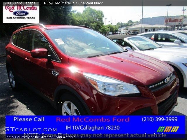 2016 Ford Escape SE in Ruby Red Metallic
