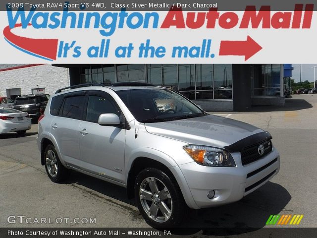 2008 Toyota RAV4 Sport V6 4WD in Classic Silver Metallic