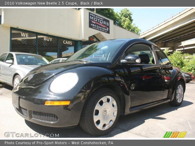 2010 Volkswagen New Beetle 2.5 Coupe in Black