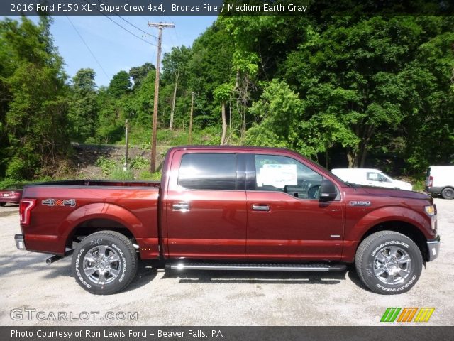 2016 Ford F150 XLT SuperCrew 4x4 in Bronze Fire