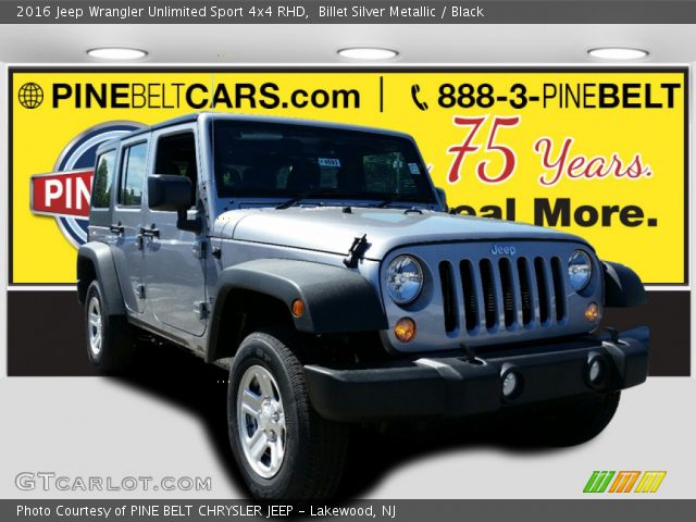 2016 Jeep Wrangler Unlimited Sport 4x4 RHD in Billet Silver Metallic