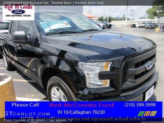 2016 Ford F150 XL SuperCab in Shadow Black