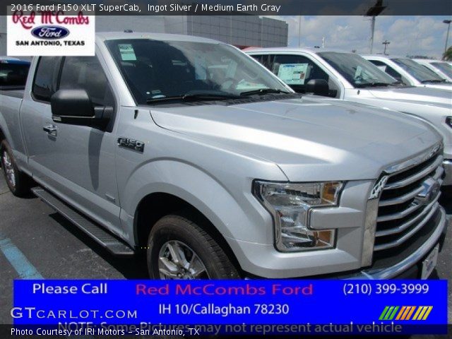 2016 Ford F150 XLT SuperCab in Ingot Silver