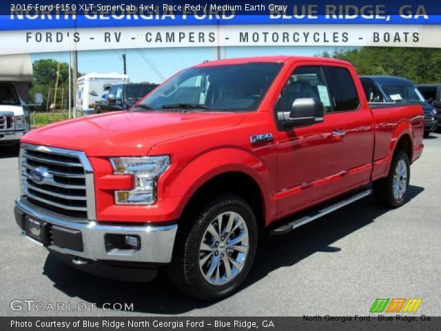 2016 Ford F150 XLT SuperCab 4x4 in Race Red