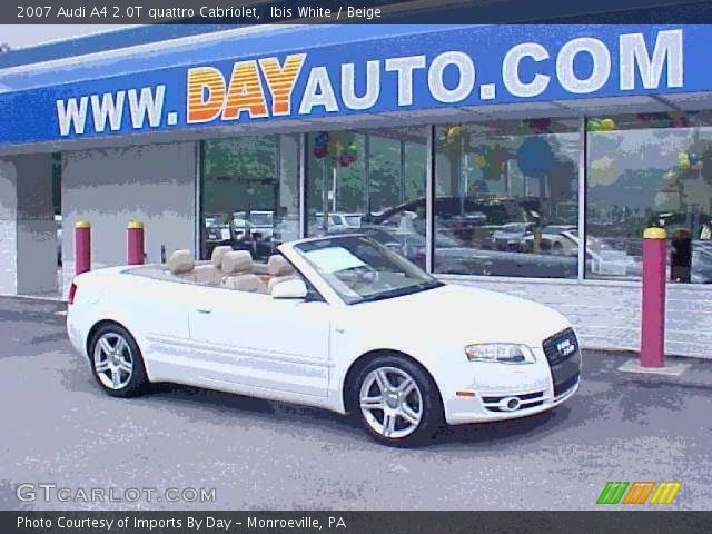2007 Audi A4 2.0T quattro Cabriolet in Ibis White