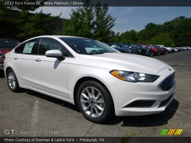 2017 Ford Fusion SE in White Platinum