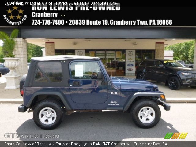 2004 Jeep Wrangler X 4x4 in Patriot Blue Pearl
