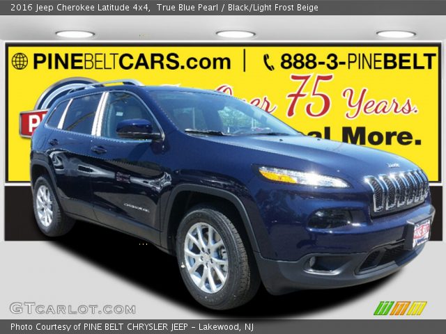 2016 Jeep Cherokee Latitude 4x4 in True Blue Pearl