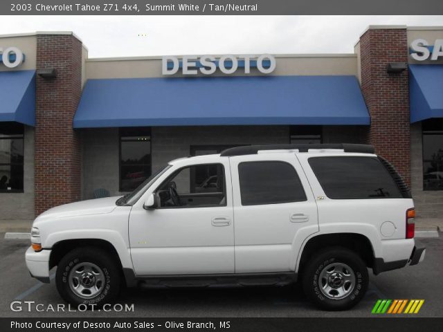 2003 Chevrolet Tahoe Z71 4x4 in Summit White