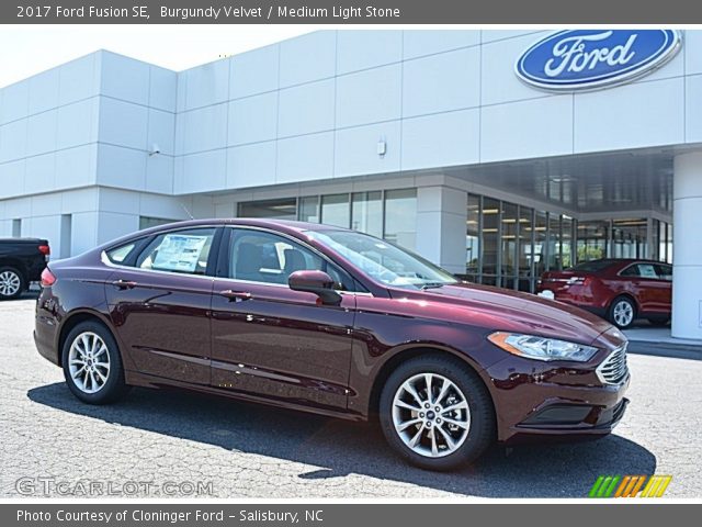 2017 Ford Fusion SE in Burgundy Velvet