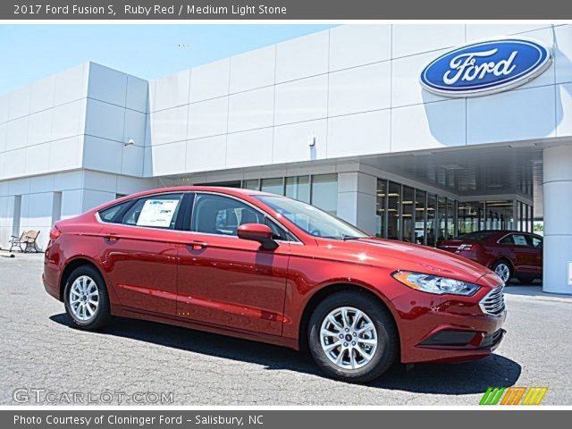 2017 Ford Fusion S in Ruby Red