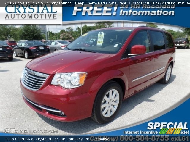2016 Chrysler Town & Country Touring in Deep Cherry Red Crystal Pearl
