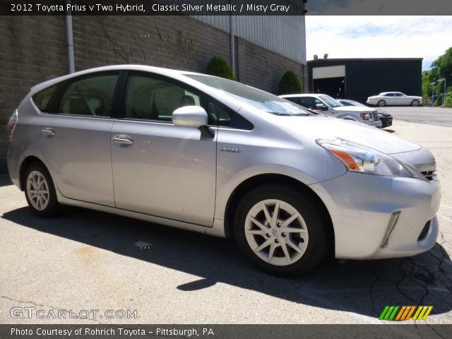 2012 Toyota Prius v Two Hybrid in Classic Silver Metallic