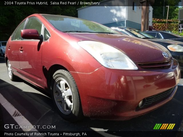 2004 Toyota Prius Hybrid in Salsa Red Pearl