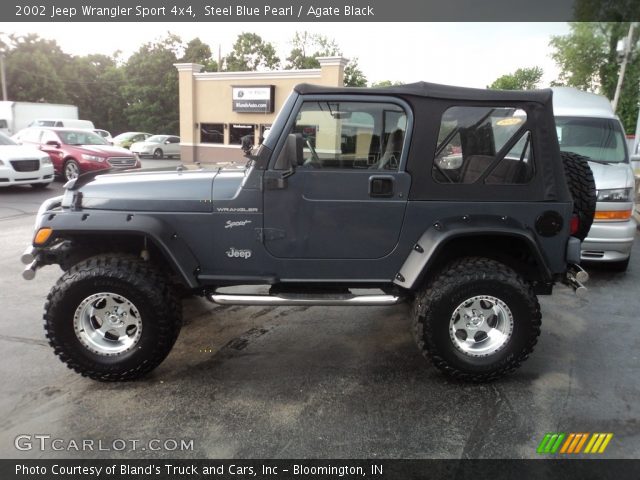 2002 Jeep Wrangler Sport 4x4 in Steel Blue Pearl