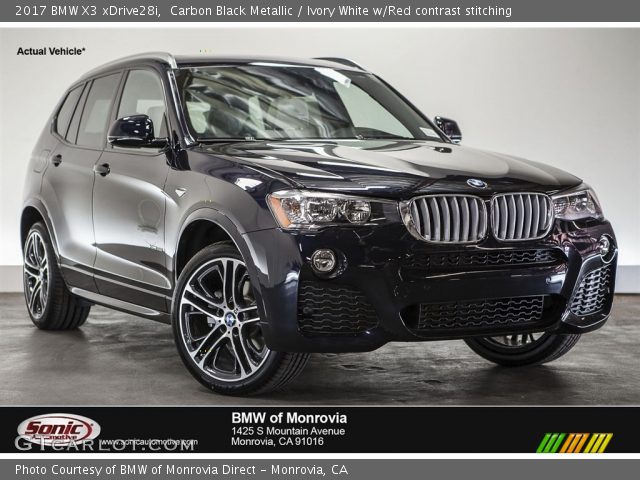 2017 BMW X3 xDrive28i in Carbon Black Metallic