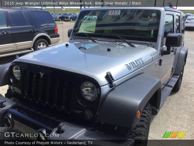 2015 Jeep Wrangler Unlimited Willys Wheeler 4x4 in Billet Silver Metallic